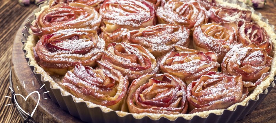 Tarte Aux Pommes "bouquet De Roses" Savourez L'allégorie De L'amour ...